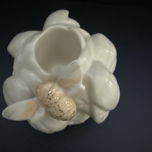 Lenox Garden Splendor Candle Holders Golden Bee Set Of 2 Made in Thailand - Picture 3 of 11